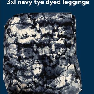 3xl new navy tye dyed leggings